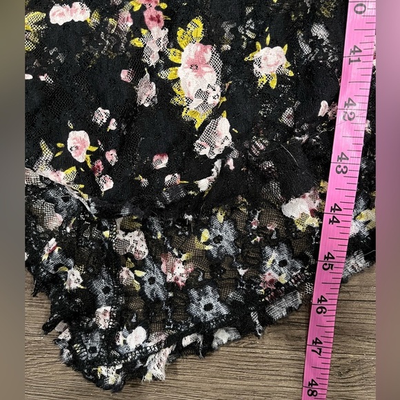 [XL]Anna Bella Vintage Floral Lace Lined Asymmetrical Midi Sleeveless dress - Picture 12 of 12